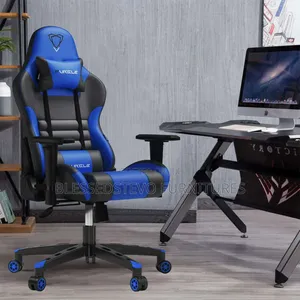 Luxury Game Chair Blue and Black