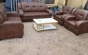 7seater Leather Sofa Made With High Qualityleather Material