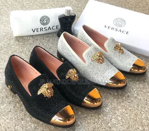 Newly Versace Stock Solid Shoes.