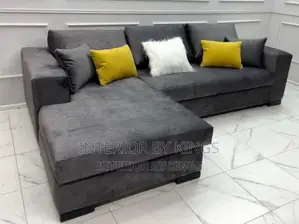 L-Shaped Fabric Sofa Can Be Made in Colors