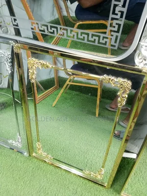 Gold Frame Mirror Without Light