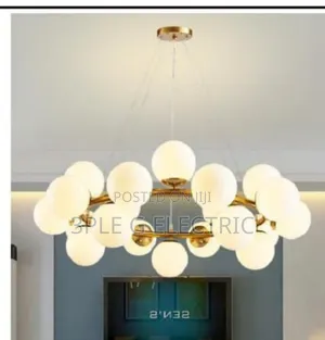 Size 800mm by 12glass Chandelier