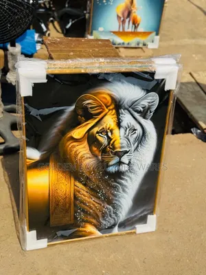 80x60cm Luxury Lion Wall Decor Frame