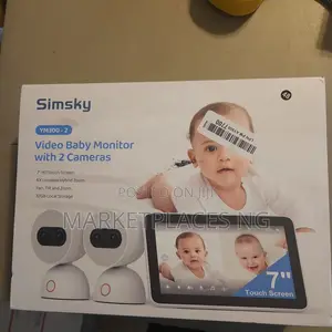 Simsky Baby Monitor – Split Screen, 2 Cameras App Access