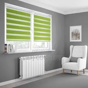 Green Day and Night Blinds Window