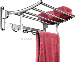 High Quality Chrome Multiple Towel Rack With Hook