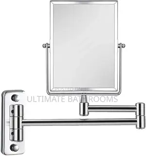 Chrome Square Shape Magnifying Mirror