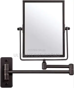 Matte Black Square Shape Cosmetics Mirror