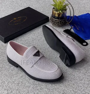 Prada White and Black Luxury Corporate Shoe