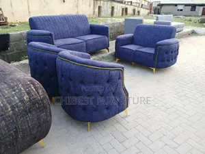Set of Seven Seaters Padded Sofa Chairs.