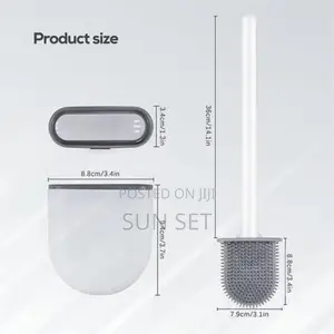 Silicon Toilet Brush With Soap Dispenser