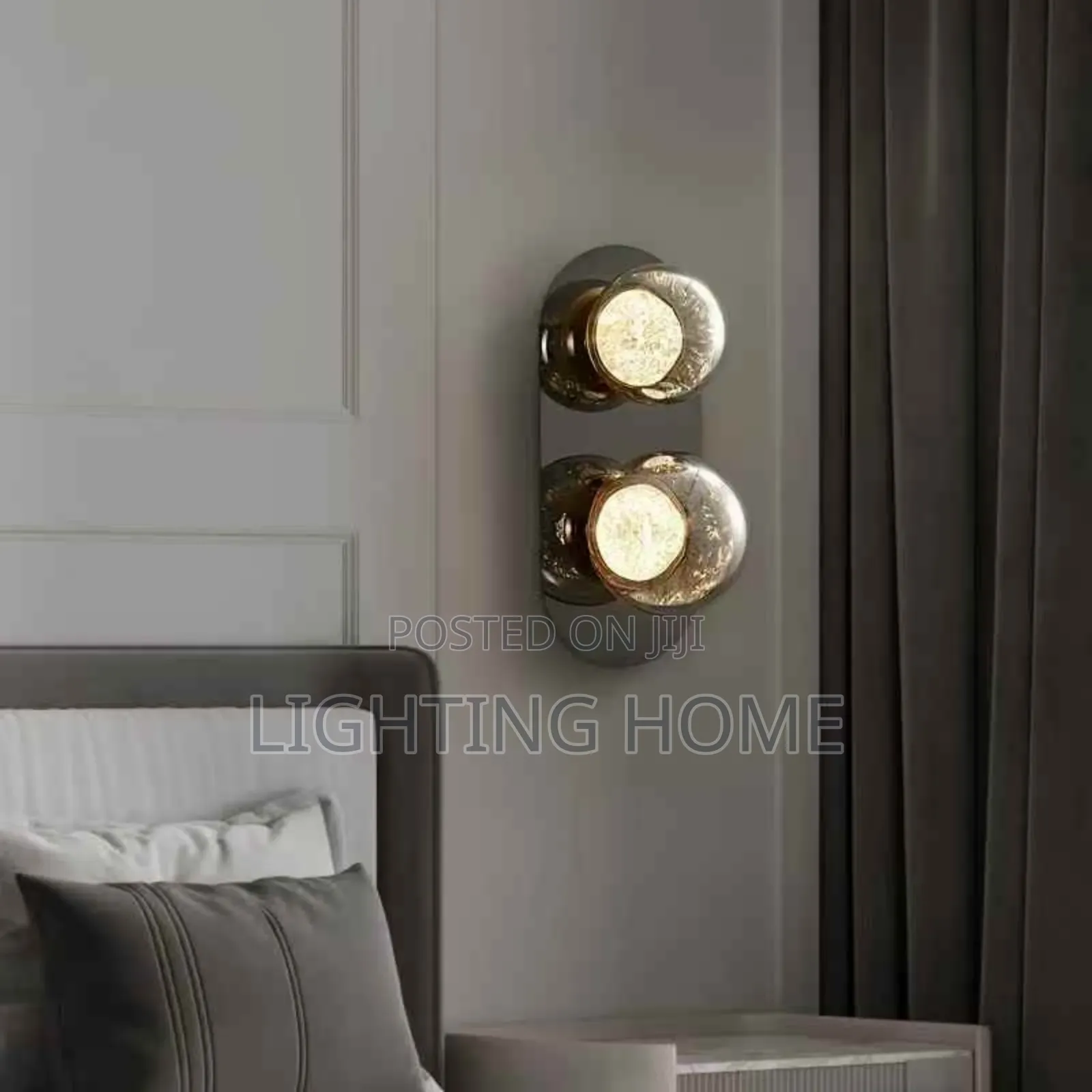 Led Nodic Double Glass Wall Light