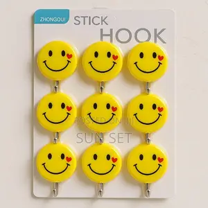 Smiley Wall Adhesive Hook