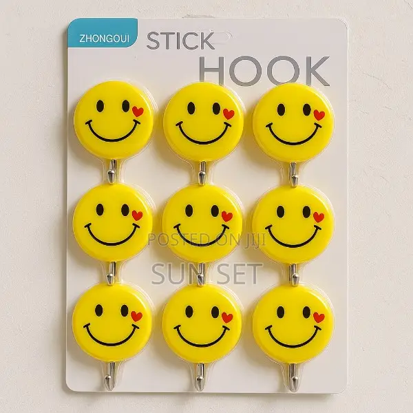Smiley Wall Adhesive Hook