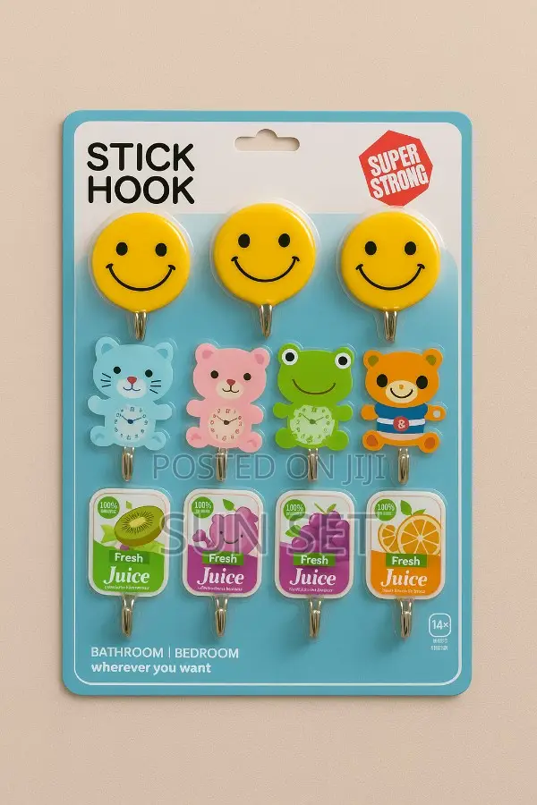 Wall Adhesive Hook - 3 Different Designs