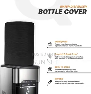 Water Dispenser Bottle Cover- Black