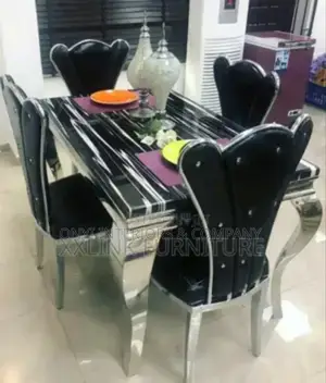 Marble Dining With 4 Chairs