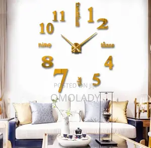 3d Diy Clock Number + Word Design