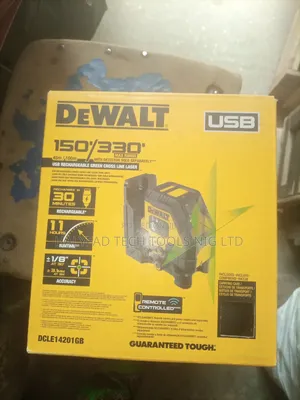 New Dewalt 2 Lines Laser Level 150"/330" 45m/100/