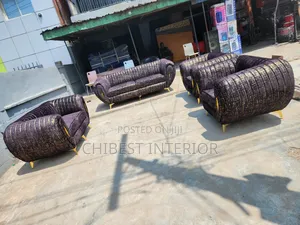Padded Upholstery Complete Seven Seaters Chairs.