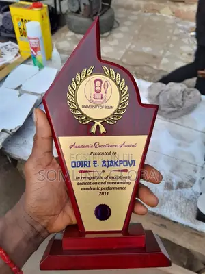 Wooden Award Plaque A31 14x26cm
