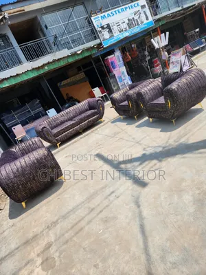 Padded Sofa Fabric Chairs.