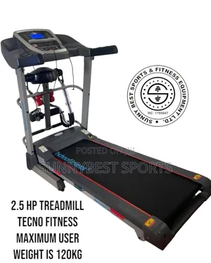 Big 2.5 Hp Treadmill Tecno Fitness Maximum User Weight 120kg