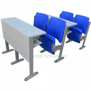 High Quality Lecture Hall Desk With Foldable Seat