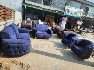 Quality Set of 7 Seaters Upholstery Padded Sofa