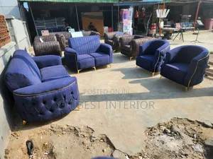 Padded Seven Seaters Sofa Chairs