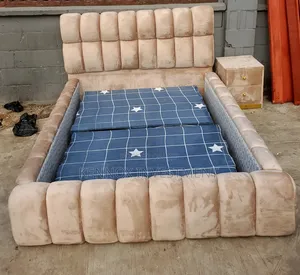 4.5 by 6 Upholstery Bubble Bedframe