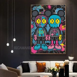Kaws Twins Multicolour Frame
