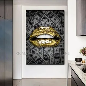 Golden Lip Dollars Frame