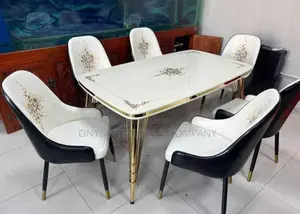 6 Seater Luxury Marble Dining Set