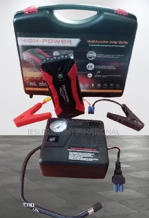 Portable Car Jump Starter Tyre Inflator 12v With 4 Usb