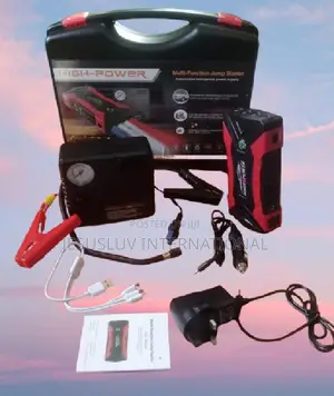 Multifunction Jump Starter With Tyre Inflator Air Pump Fills