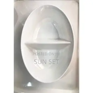 2 Sided Ceramic Unbreakable Plates-Set of 6