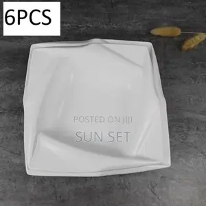 Unique Flat Unbreakable Plates- Set of 6