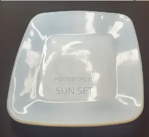 Flat Ceramic Unbreakablae Plates-Set of 6