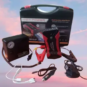 Portable Car Jump Starter With Pump Tyre Inflator 12v