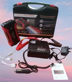Portable Jump Starter With Tyre Inflator Air Pump for Cars