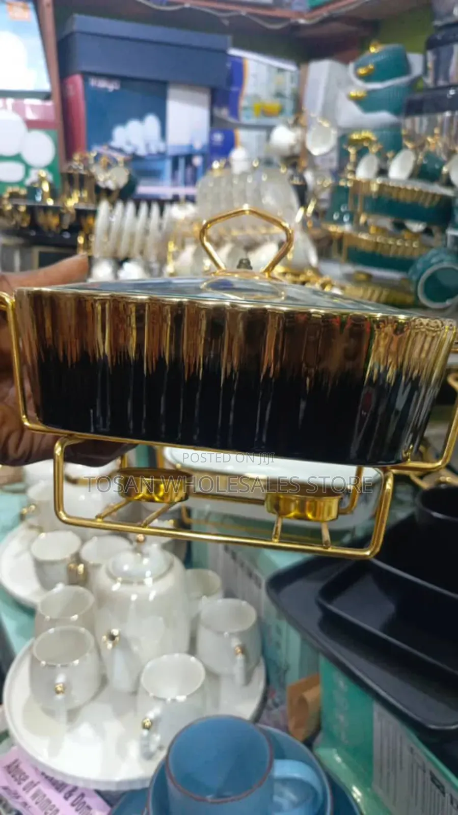Gold Plating Serving Dishes( 3 Set)