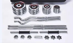 New 55kg Dumbbell With Barbell, Zig Zag Rod And Dumbbell