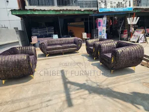 Set of 7 Seaters Upholstery Padded Sofa.
