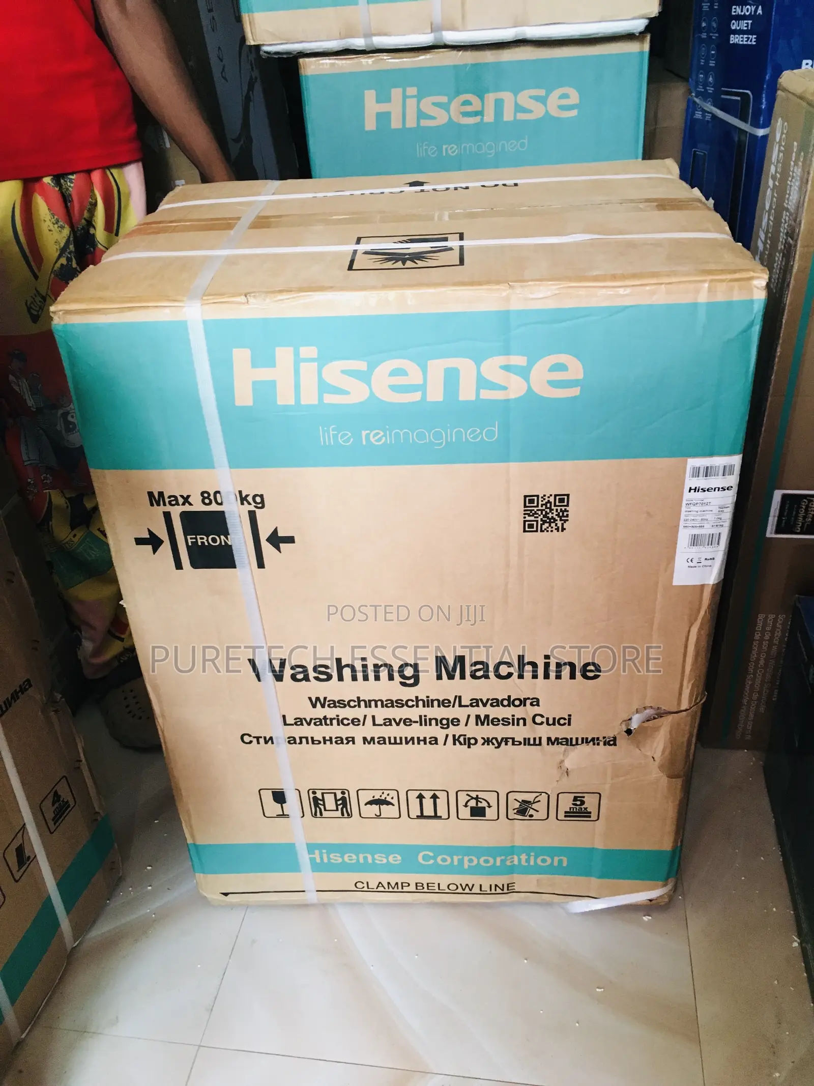 New Hisense Inverter 7kg Front Load Automatic Washing Machin