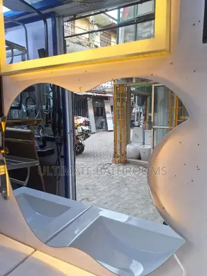 Apple Shape Three Lights Bathroom Led Mirror