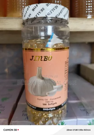 Garlic Oil Concentrate 1500mg Herbal Capsule Jinbo