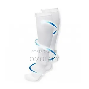 Miracle's Anti Fatigue Compression Socks - White