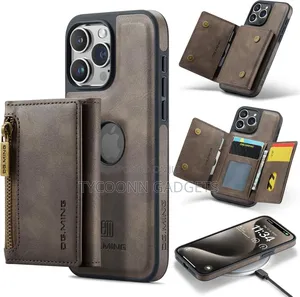 2in1 Detachable Wallet Case for iPhone 15 Pro /16 Pro Max