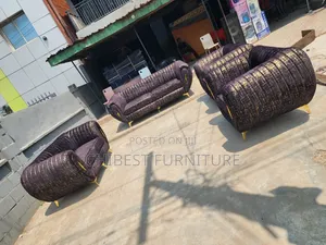 Seven Seaters Upholstery Fabric Chairs.
